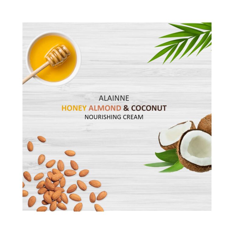 Alainne Honey Almond & Coconut Nourishing Body Creme - (200g) - Alainne