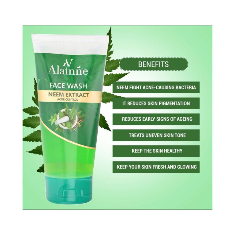 Alainne Neem Extract Acne Control Facewash - (150g) - Alainne