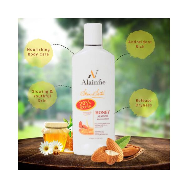 Alainne Skin Satin Honey Almond Body Lotion - (120ml) - Alainne