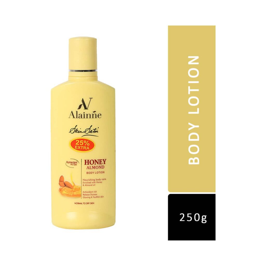 Alainne Skin Satin Honey Almond Body Lotion - (250ml) - Alainne