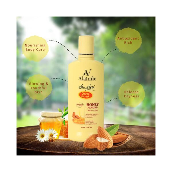 Alainne Skin Satin Honey Almond Body Lotion - (250ml) - Alainne