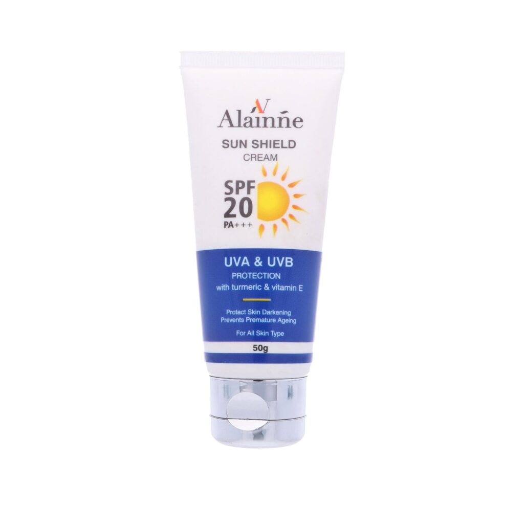 Alainne Sun Shield Cream UVA & UVB Protection SPF-20 - (50g) - Alainne