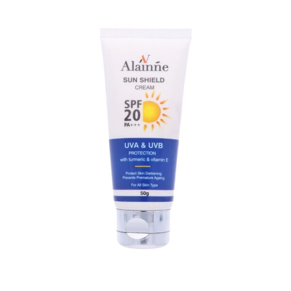 Alainne Sun Shield Cream UVA & UVB Protection SPF-20 - (50g) - Alainne