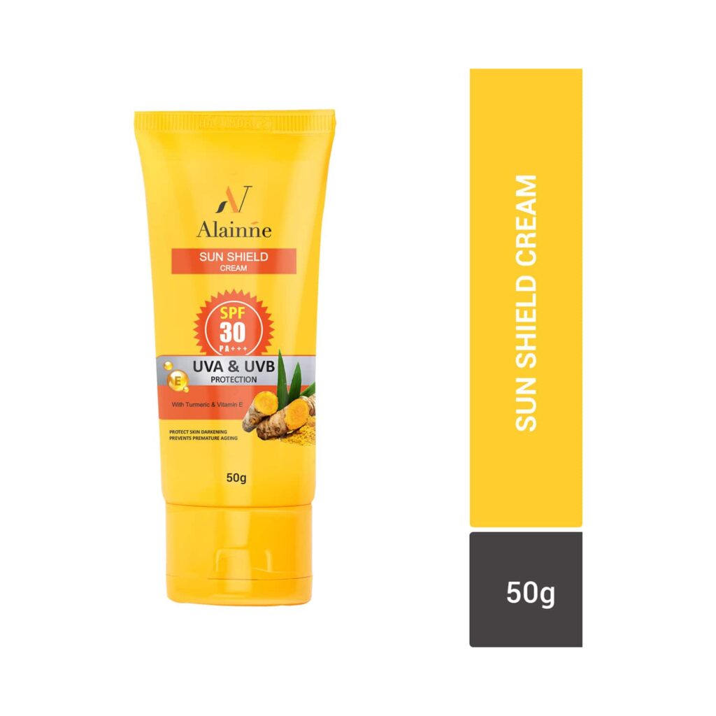 Alainne Sun Shield Cream UVA & UVB Protection SPF-30 - (50g) - Alainne