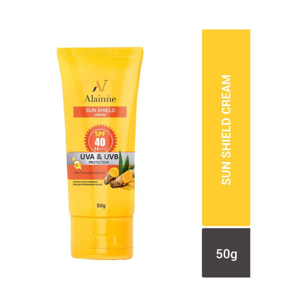Alainne Sun Shield Cream UVA & UVB Protection SPF-40 - (50g) - Alainne