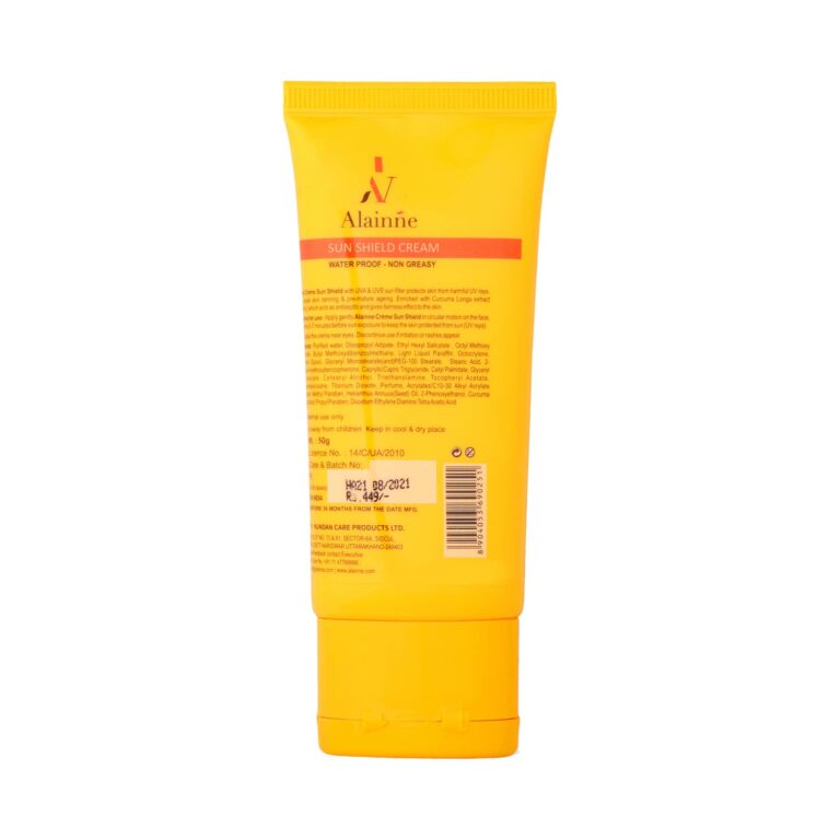 Alainne Sun Shield Cream UVA & UVB Protection SPF-50 - (50g) - Alainne