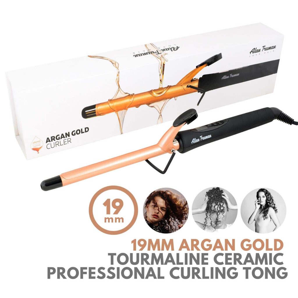 Alan Truman Argan Gold Ceramic Curler - 19mm (1 Pc) - Alan Truman