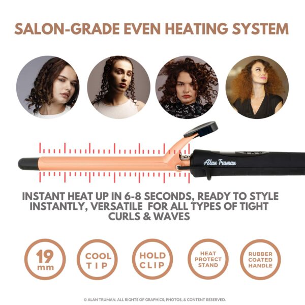 Alan Truman Argan Gold Ceramic Curler - 19mm (1 Pc) - Alan Truman
