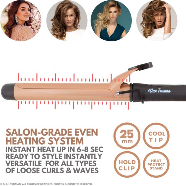 Alan Truman Argan Gold Ceramic Curler - 25mm (1 Pc) - Alan Truman