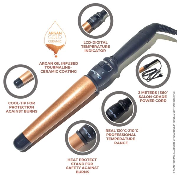 Alan Truman Argan Gold Wand - X-Large 38-25mm (1 Pc) - Alan Truman