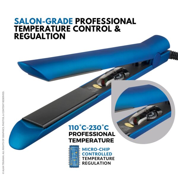 Alan Truman AT100 Tourmaline Ceramic Straightener - Blue (1 Pc) - Alan Truman