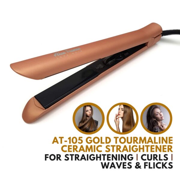 Alan Truman AT100 Tourmaline Ceramic Straightener - Gold (1 Pc) - Alan Truman