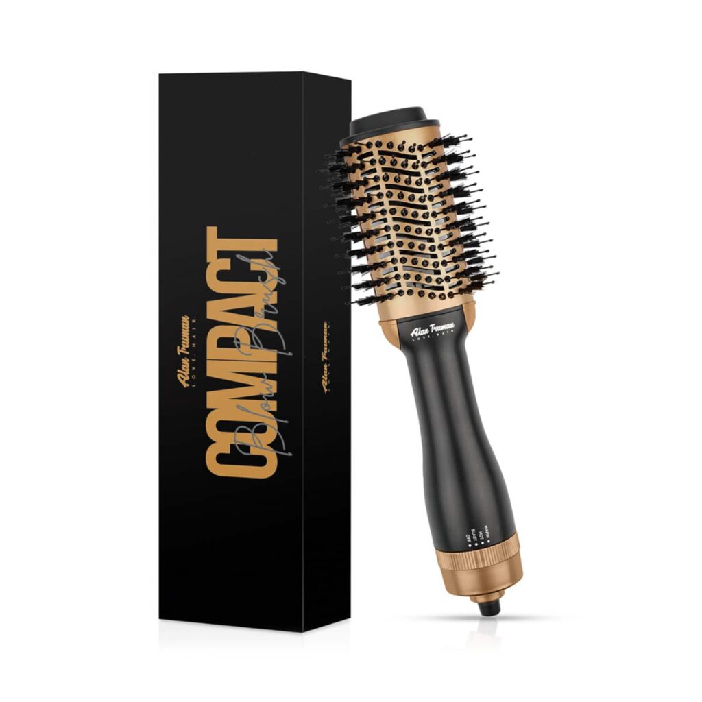 Alan Truman Compact Blow Brush - Gold (1 Pc) - Alan Truman