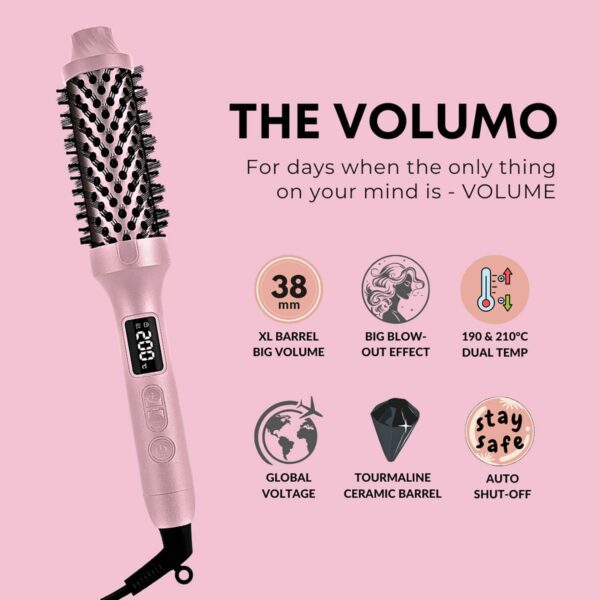 Alan Truman Digital Volumo - Hair Volumising, Curling & Waving Brush (38Mm Barrel) - Alan Truman