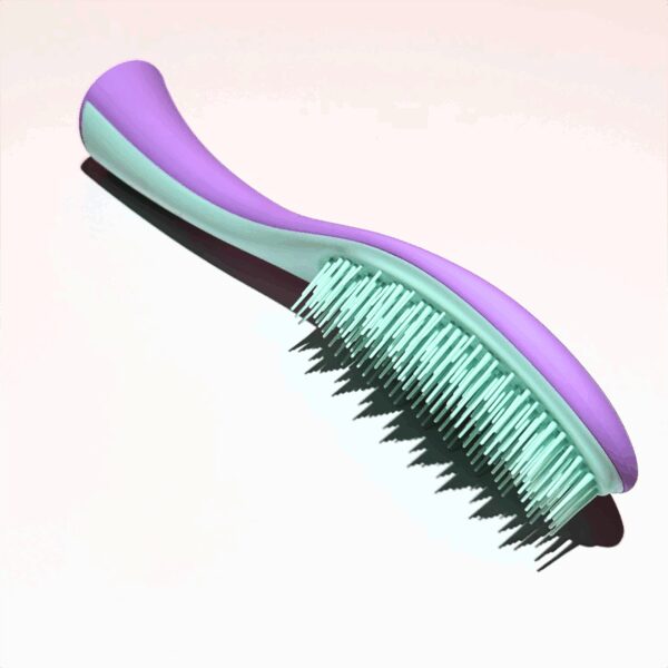 Alan Truman Dt-12 Fine & Fragile Detangling & Everyday Care Brush - Purple - Alan Truman