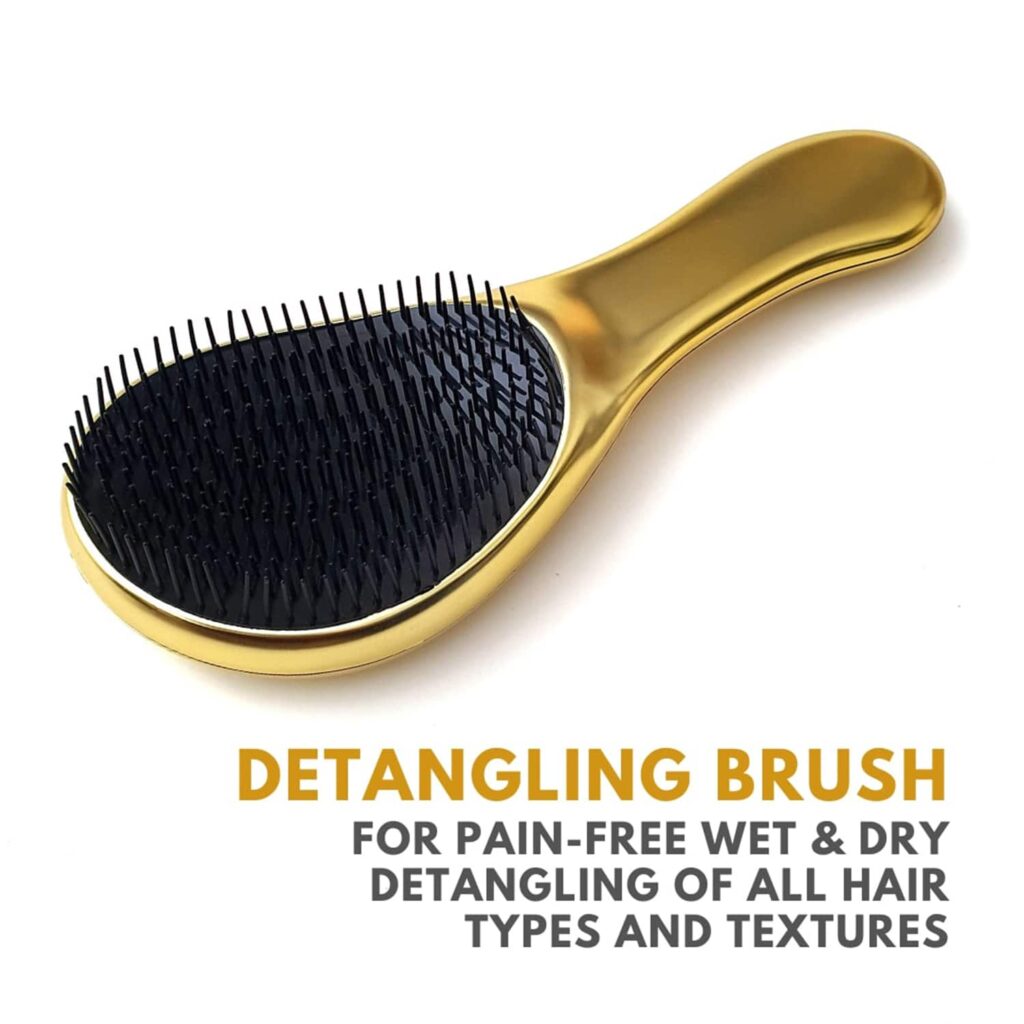 Alan Truman DT06 Detangling Brush - Yellow Gold (1 Pc) - Alan Truman