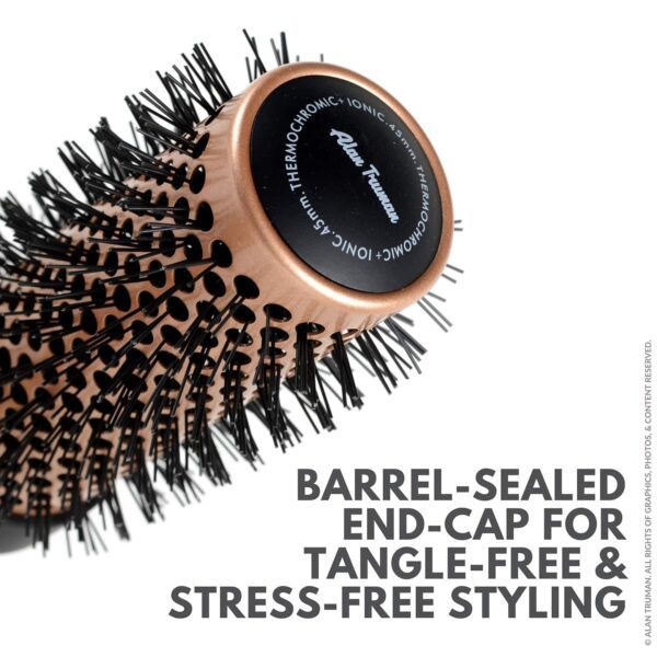 Alan Truman Gold Ceramic Blow Drying Brush - Medium (1 Pc) - Alan Truman