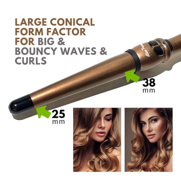 Alan Truman Gold Ceramic Wand - X-Large 38-25mm (1 Pc) - Alan Truman