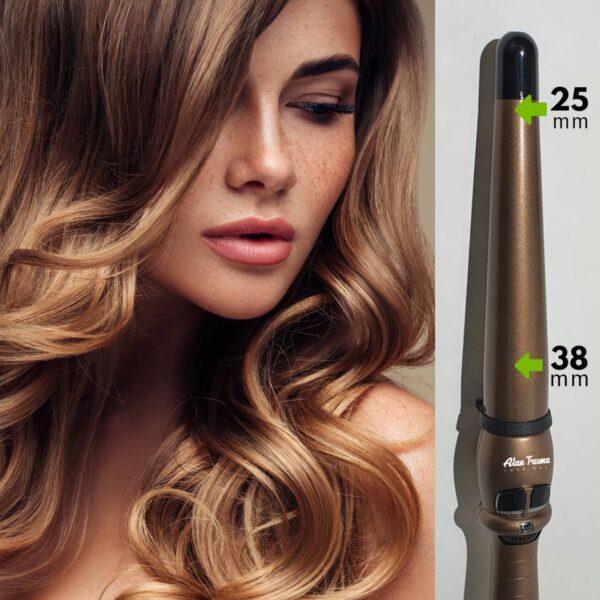 Alan Truman Gold Ceramic Wand - X-Large 38-25mm (1 Pc) - Alan Truman