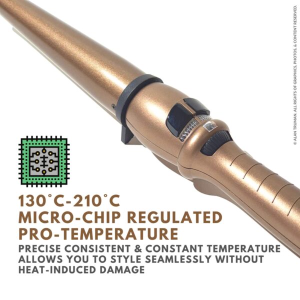 Alan Truman Gold Ceramic Wand - X-Large 38-25mm (1 Pc) - Alan Truman