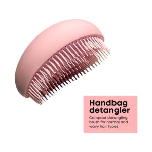 Alan Truman Handbag Detangler - Compact Detangling Brush - Pink - Alan Truman