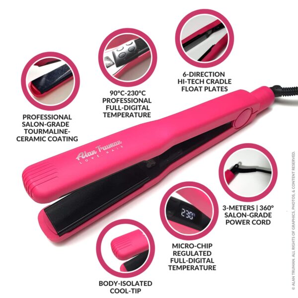 Alan Truman Hot Pink Styler (1 Pc) - Alan Truman