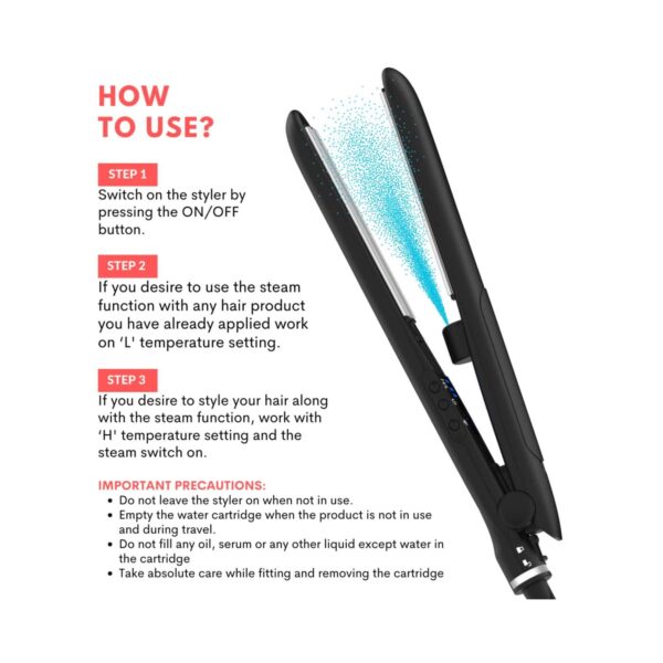 Alan Truman K6 Steamo Steam Infusion Straightener - Alan Truman