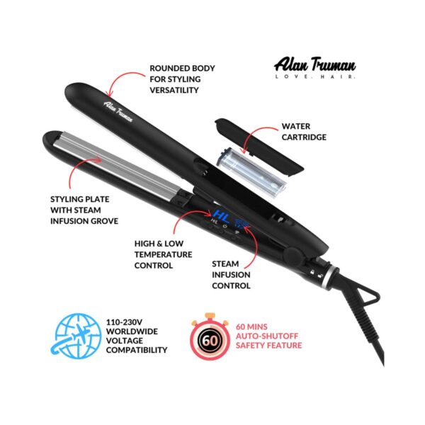 Alan Truman K6 Steamo Steam Infusion Straightener - Alan Truman
