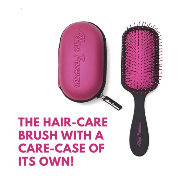 Alan Truman Knot No More Detangling and Hair Care Brush - Pink Hot Glare (1 Pc) - Alan Truman