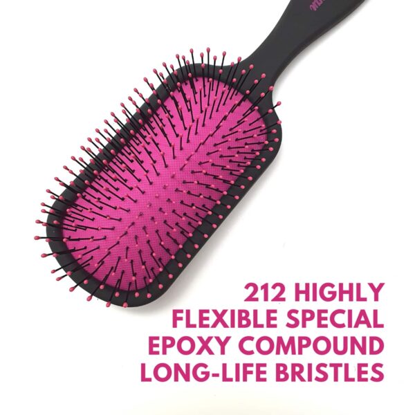 Alan Truman Knot No More Detangling and Hair Care Brush - Pink Hot Glare (1 Pc) - Alan Truman