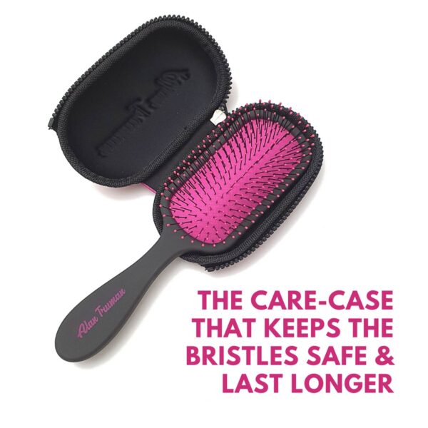 Alan Truman Knot No More Detangling and Hair Care Brush - Pink Hot Glare (1 Pc) - Alan Truman