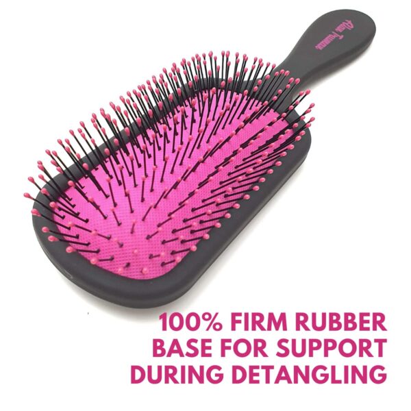 Alan Truman Knot No More Detangling and Hair Care Brush - Pink Hot Glare (1 Pc) - Alan Truman