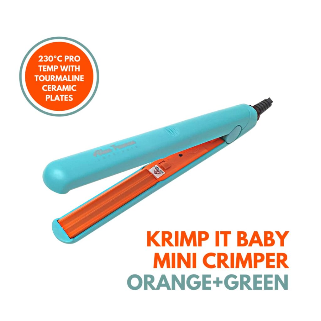 Alan Truman Krimp It Baby Mini Crimper - Orange & Green (1 Pc) - Alan Truman