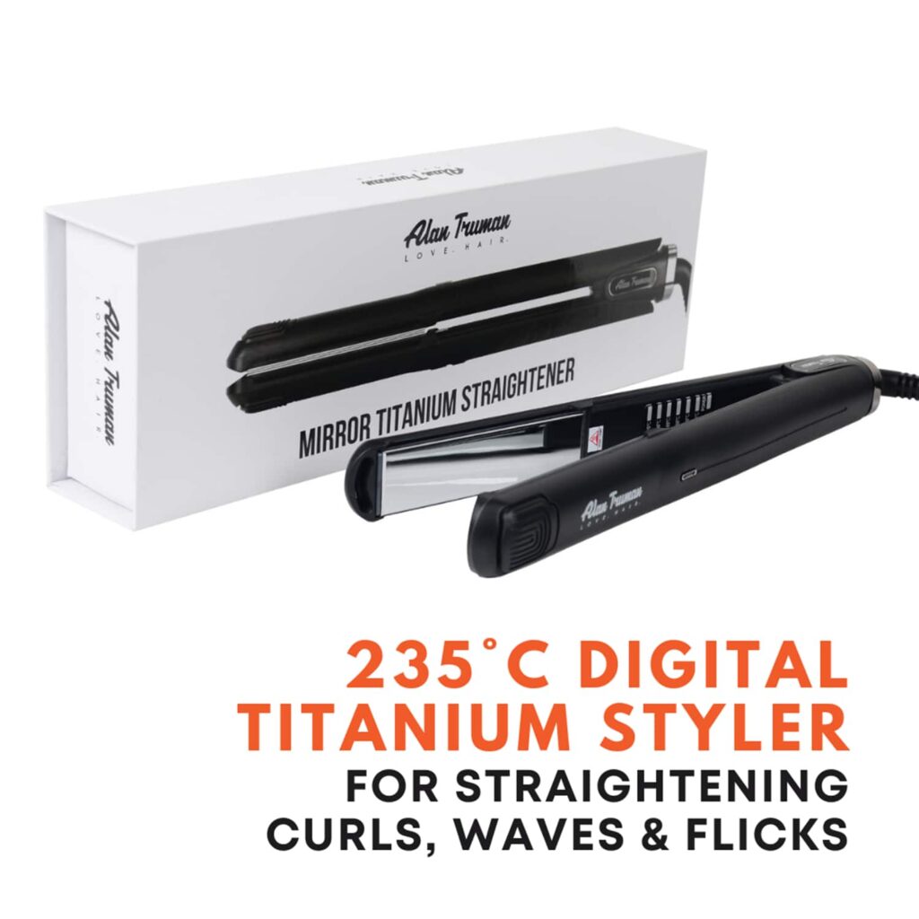 Alan Truman Professional Mirror Titanium Straightener (1 Pc) - Alan Truman