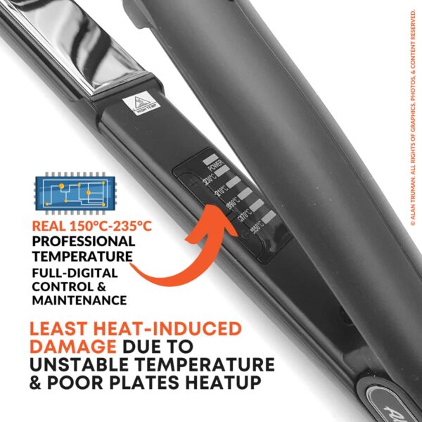 Alan Truman Professional Mirror Titanium Straightener (1 Pc) - Alan Truman