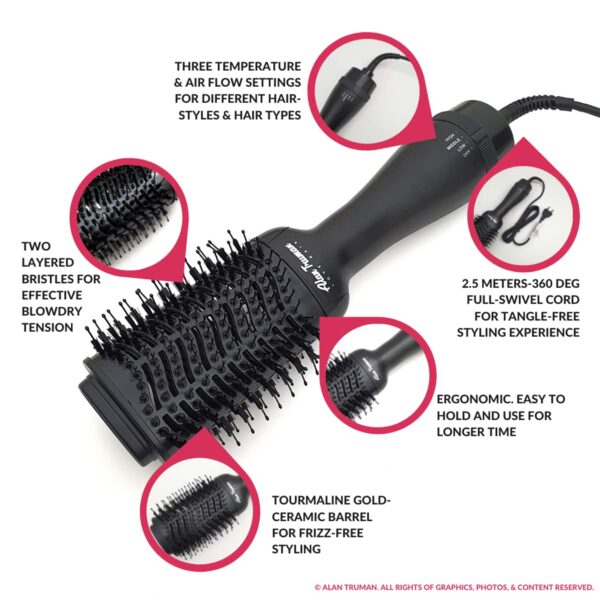Alan Truman The Blow Brush - Black (1 Pc) - Alan Truman
