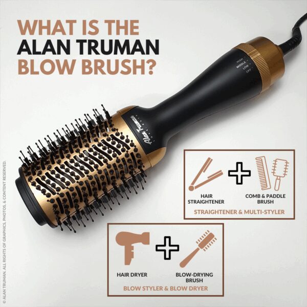 Alan Truman The Blow Brush - Gold Ceramic (1 Pc) - Alan Truman