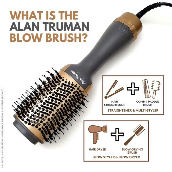 Alan Truman The Blow Brush - Grey Gold Ceramic (1 Pc) - Alan Truman