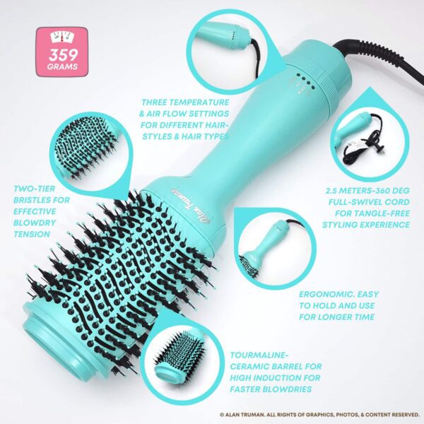 Alan Truman The Blow Brush - Mint Green (1 Pc) - Alan Truman