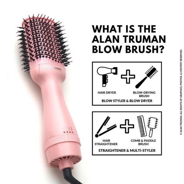 Alan Truman The Blow Brush - Pastel Pink (1 Pc) - Alan Truman