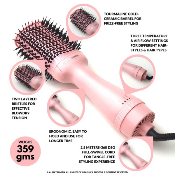 Alan Truman The Blow Brush - Pastel Pink (1 Pc) - Alan Truman