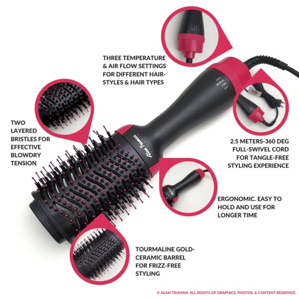 Alan Truman The Blow Brush - Pink (1 Pc) - Alan Truman