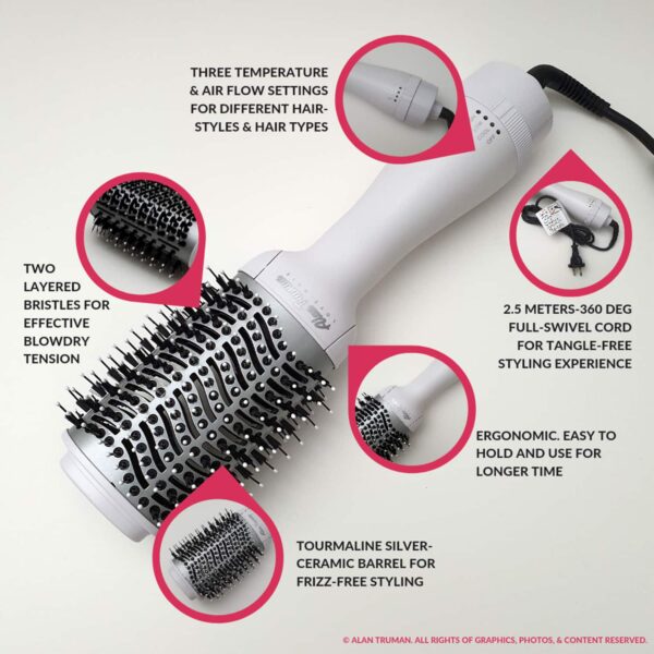 Alan Truman The Blow Brush - Silver Ceramic (1 Pc) - Alan Truman