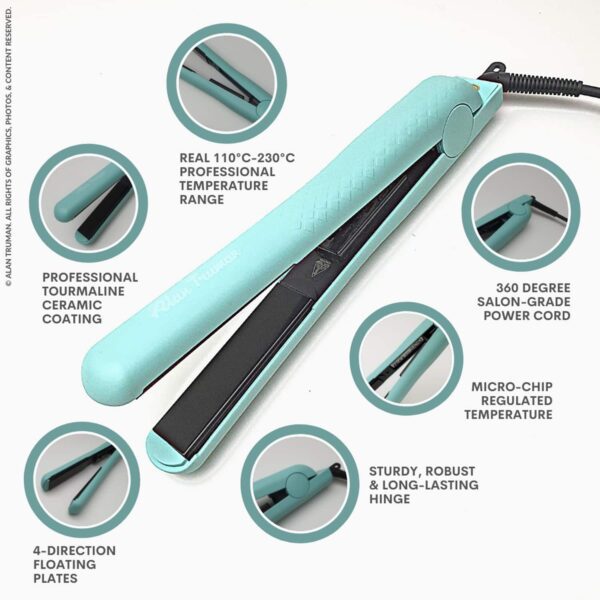 Alan Truman Tourmaline Ceramic Classic Styler - Green (1 Pc) - Alan Truman