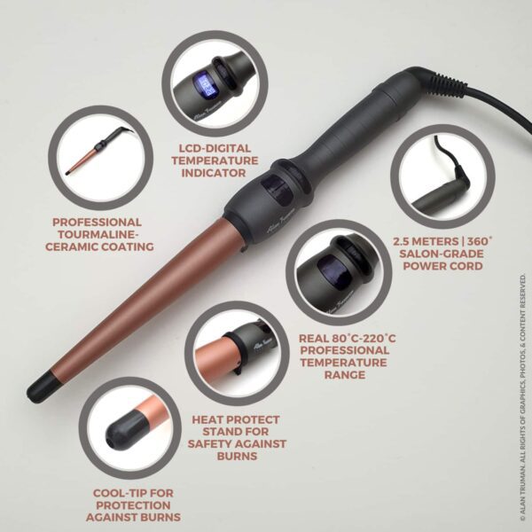 Alan Truman Tourmaline Ceramic Wand - Medium (1 Pc) - Alan Truman