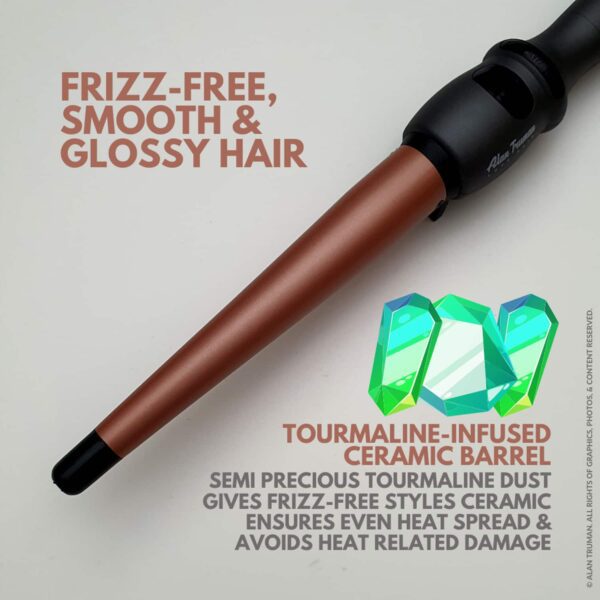 Alan Truman Tourmaline Ceramic Wand - Medium (1 Pc) - Alan Truman