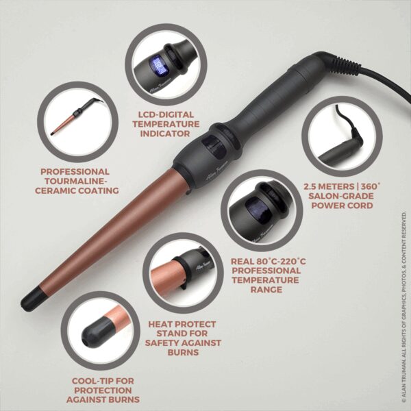 Alan Truman Tourmaline Ceramic Wand - XLarge - Alan Truman