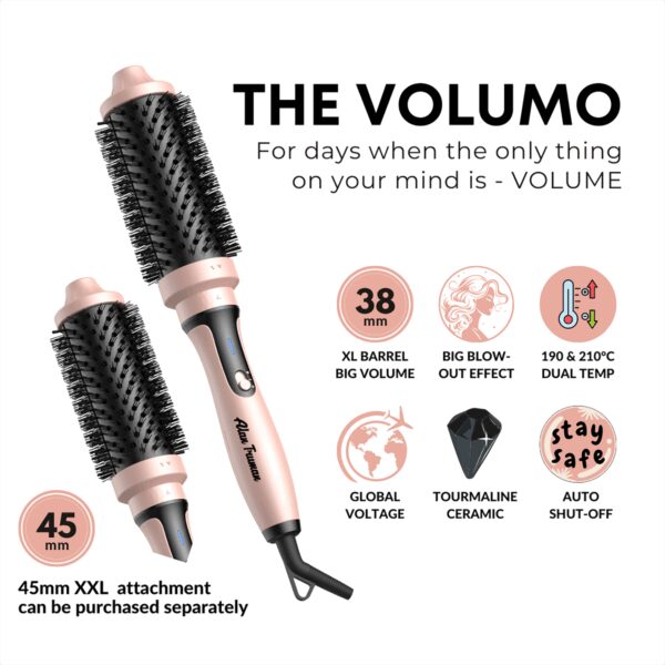 Alan Truman Volumo Curling Waving and Volumizing Brush (Pink) - Alan Truman