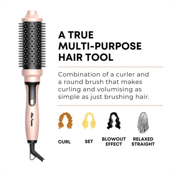 Alan Truman Volumo Curling Waving and Volumizing Brush (Pink) - Alan Truman