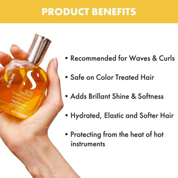 Alfaparf Milano Cristalli Liquid Serum for Hair Shine, Color Protection, Keratin Hair (50 ml) - Alfaparf Milano